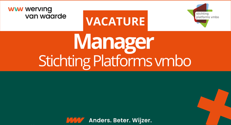 Vacature – Manager Stichting Platforms VMBO